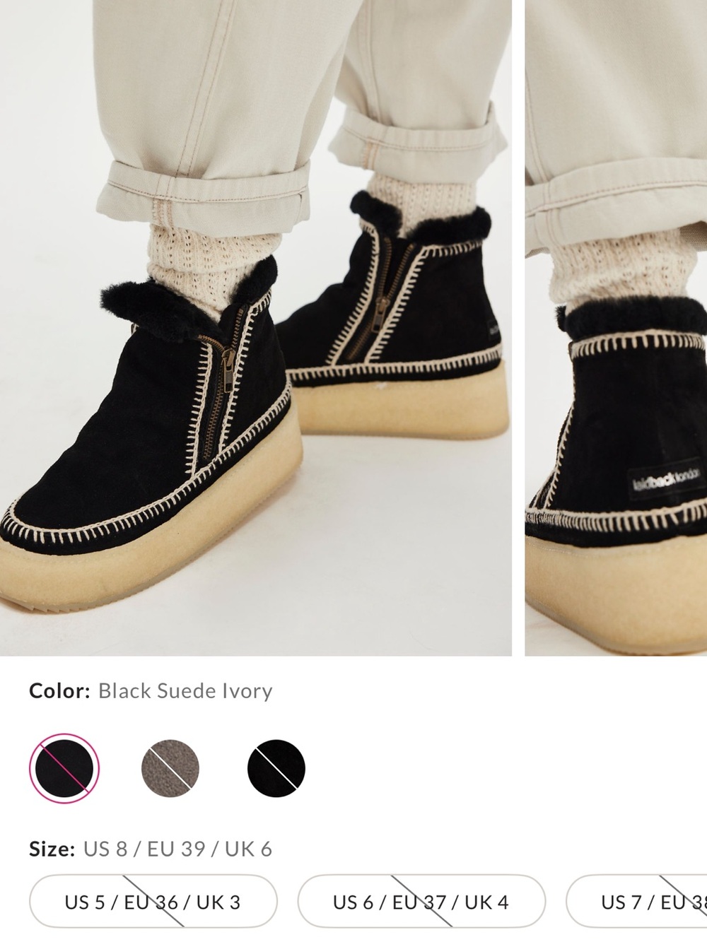 Laidback London Suede Platform Boot - Picture 2 of 7